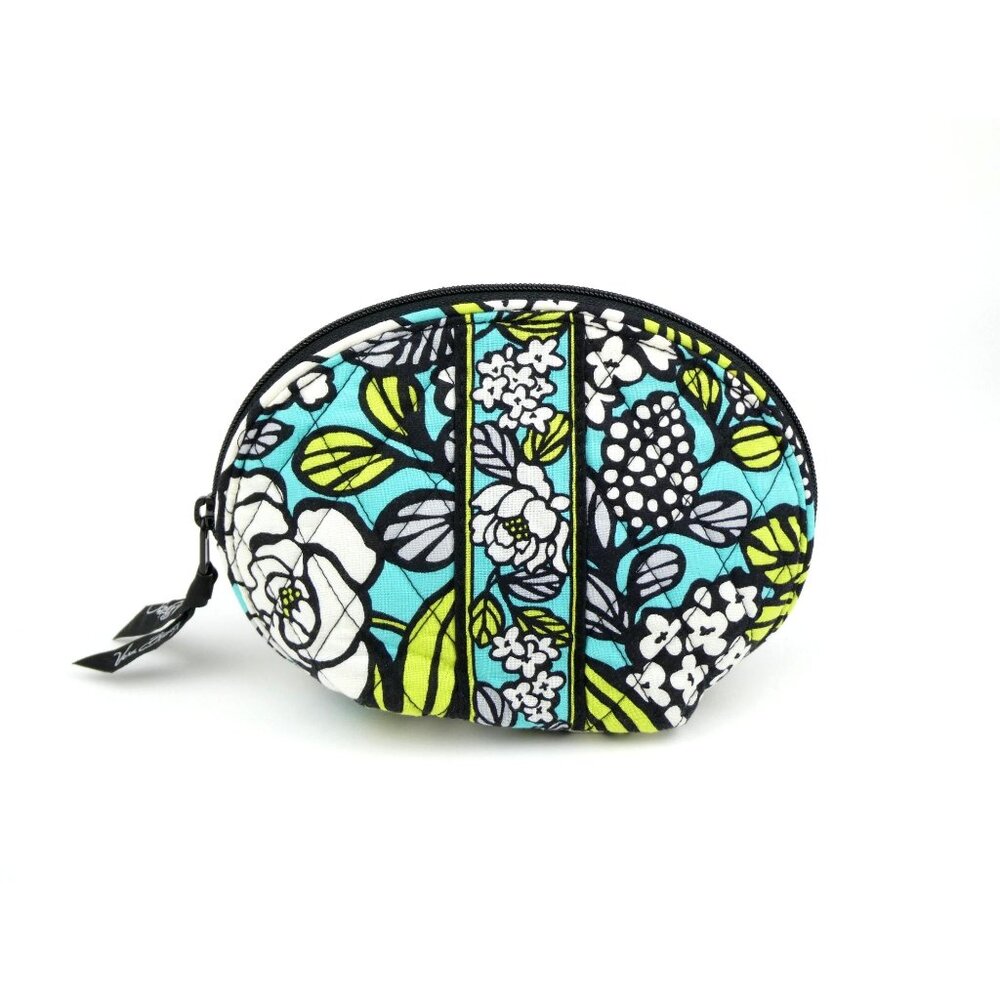 Vera Bradley Island Blooms Zip Close Cosmetic Case w/ Mirror